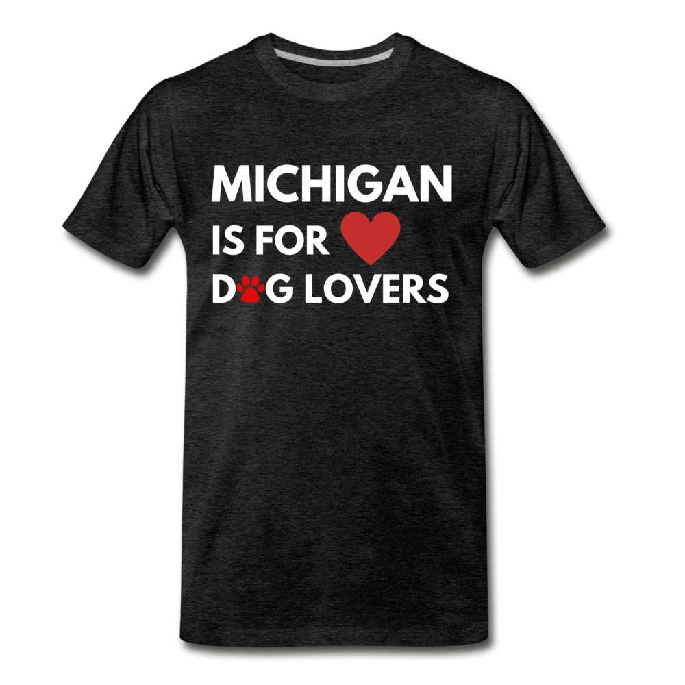 "Michigan is for lovers" Men's Premium T-Shirt - charcoal gray