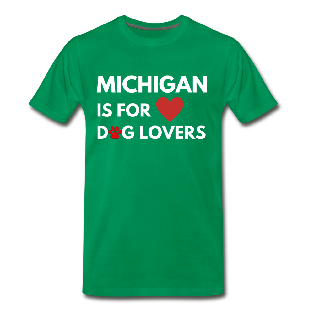 "Michigan is for lovers" Men's Premium T-Shirt - kelly green