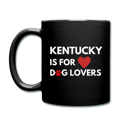 "Kentucky is for dog lovers" Mug - black