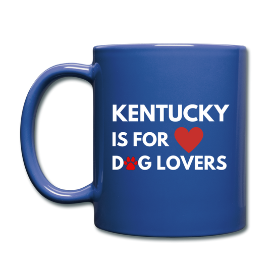 "Kentucky is for dog lovers" Mug - royal blue