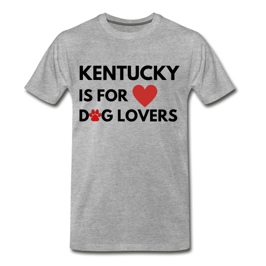 "Kentucky is for dog lovers" Men's Premium T-Shirt - heather gray