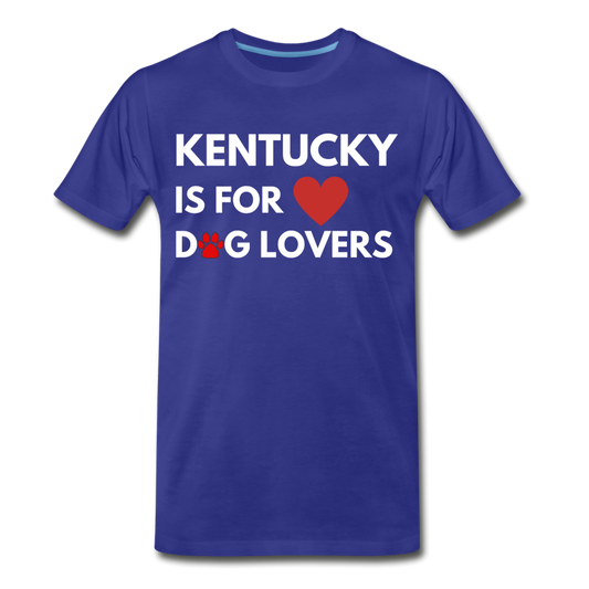 "Kentucky is for dog lovers" Men's Premium T-Shirt - royal blue