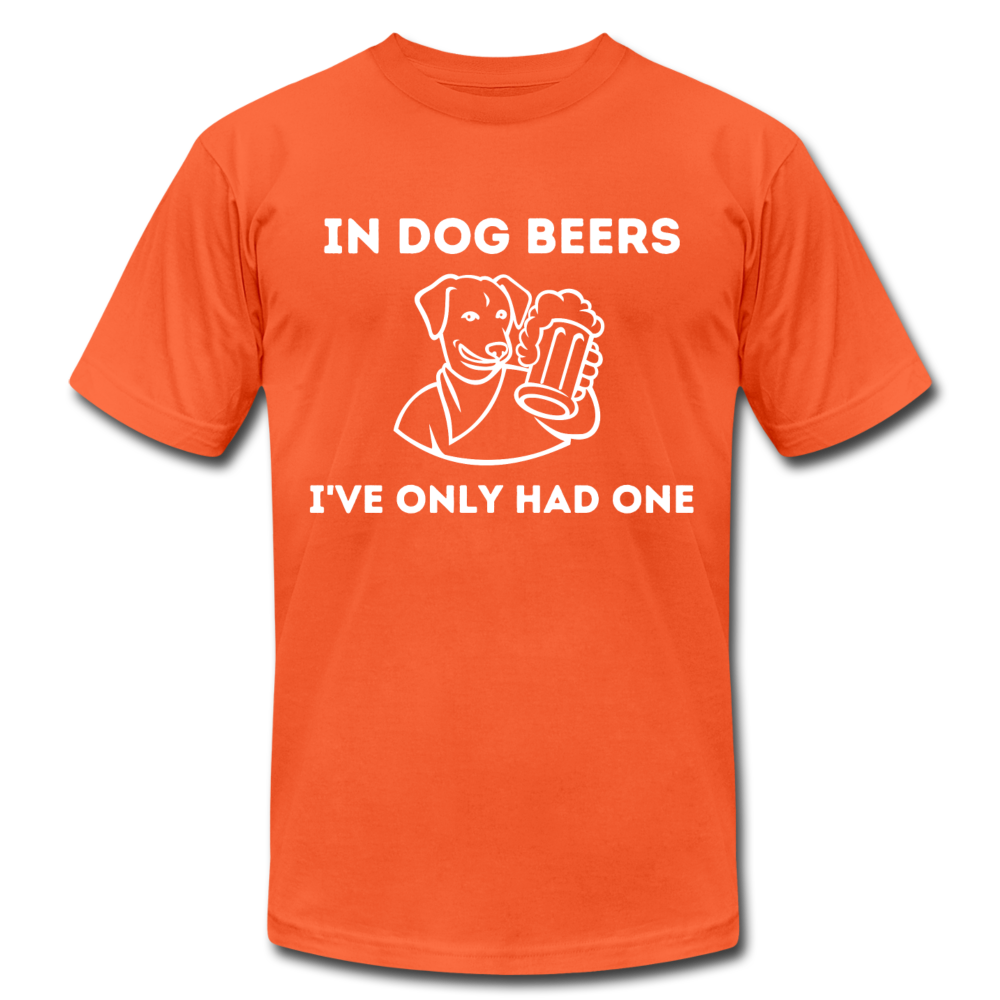 "Dog Beers" Unisex Jersey T-Shirt - orange