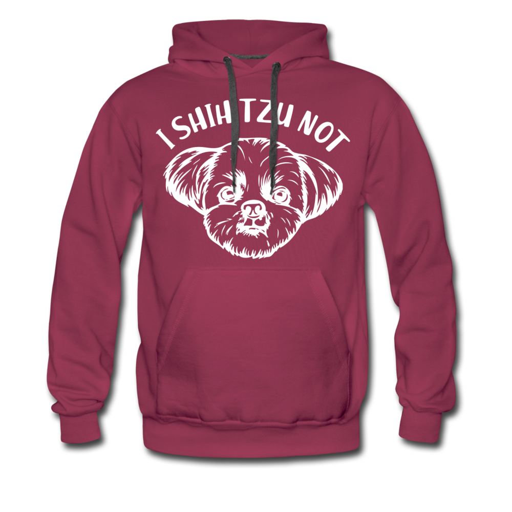 "I Shih Tzu Not" Men’s Premium Hoodie - burgundy