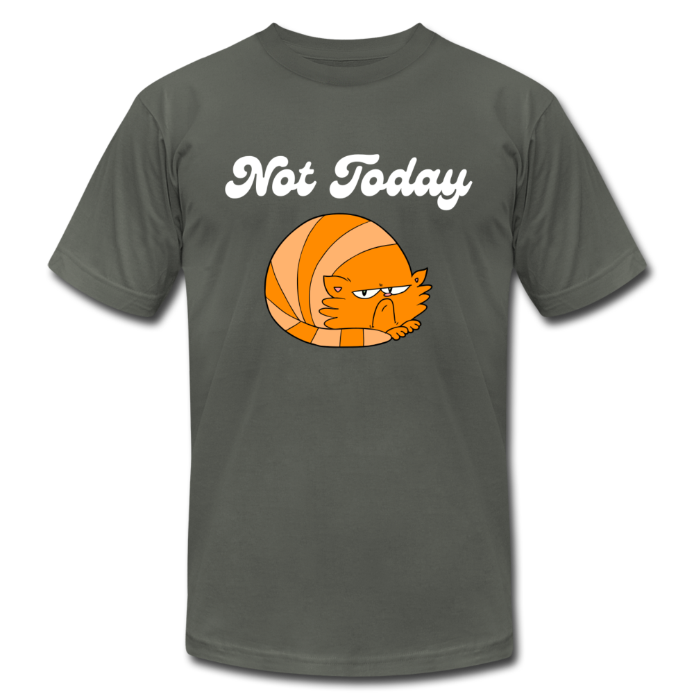 "Not Today" Unisex Jersey T-Shirt by Bella + Canvas - asphalt