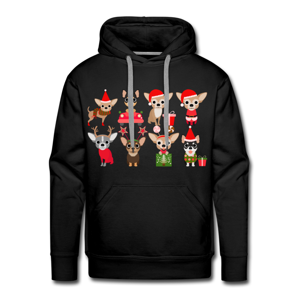 "A Very Chihuahua Christmas" Men’s Premium Hoodie - black