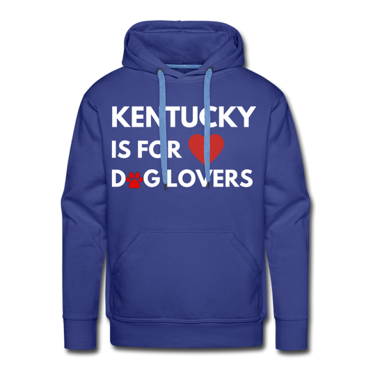 "Kentucky is for dog lovers" Men’s Premium Hoodie - royalblue