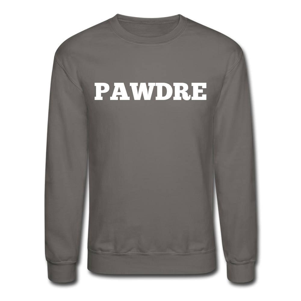 "Pawdre" Crewneck Sweatshirt - asphalt gray