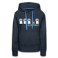 "Be Different Paws" Women’s Premium Hoodie - navy