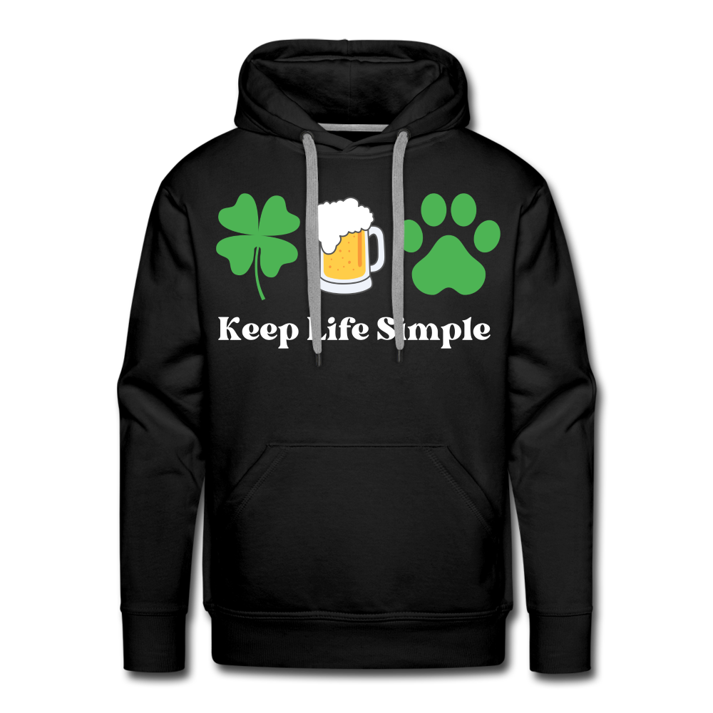 "Keep Life Simple" Men’s Premium Hoodie - black