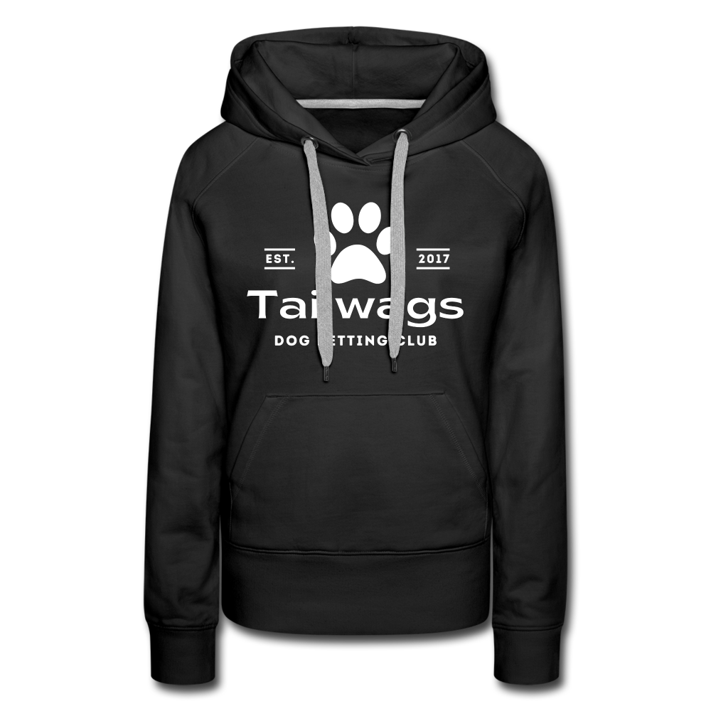 "Tailwags Dog Petting Club" Women’s Premium Hoodie - black