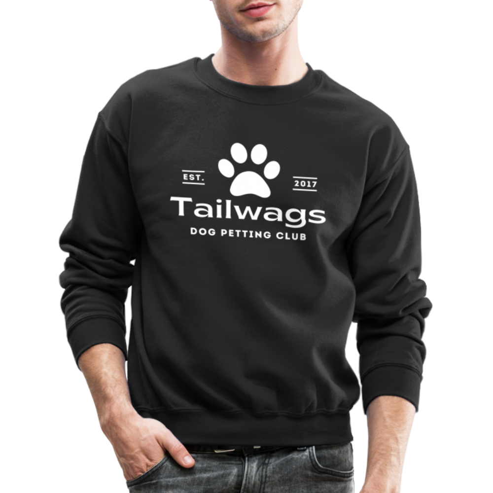 "Tailwags Dog Petting Club" Crewneck Sweatshirt - black