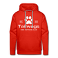 "Tailwags Dog Petting Club" Men’s Premium Hoodie - red