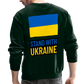 "Stand With Ukraine" Crewneck Sweatshirt - forest green