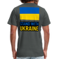 "Stand With Ukraine" Unisex Jersey T-Shirt by Bella + Canvas - asphalt